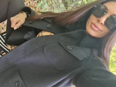 Черно палто тип риза с подвижна топла яка